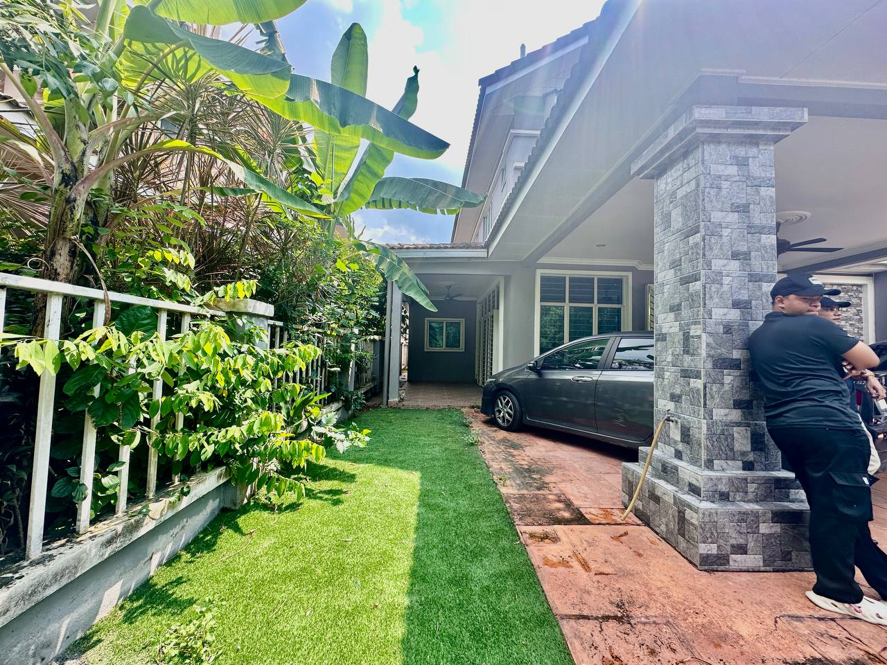 Renovated and extended kitchen,  Double Storey Semi-D Cluster, Impiana Residence @ Bandar Baru Nilai, Negeri Sembilan - Image 5
