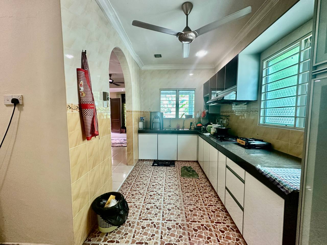 Renovated and extended kitchen,  Double Storey Semi-D Cluster, Impiana Residence @ Bandar Baru Nilai, Negeri Sembilan - Image 12