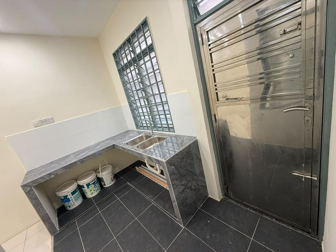 Kitchen - FOR SALE | Double Storey Low-Medium Cost House @ Bandar Putra Kulai | Freehold | RM370K - Image 3