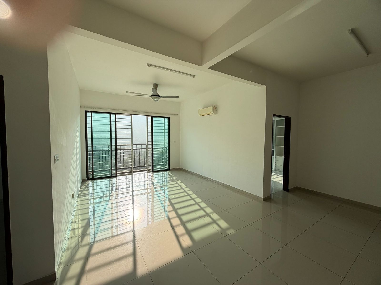 Living room with balcony
