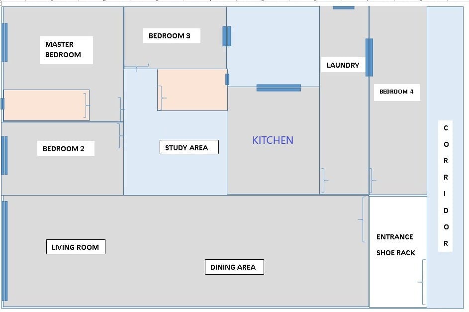 Floor plan - Park 51 Residency | Minutes Drive Mid Valley, Sunway Pyramid & Bangsar South & LRTs - Image 10