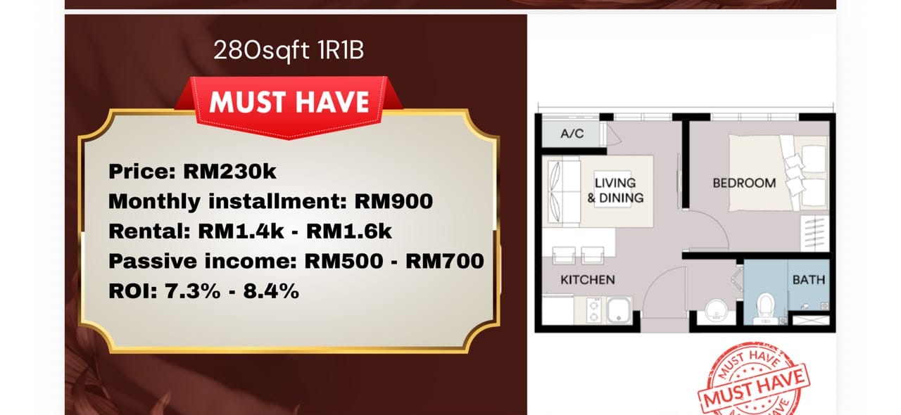 Floor plan - SEK. 14 SHAH ALAM Condo/Apartment For Sale - Image 2