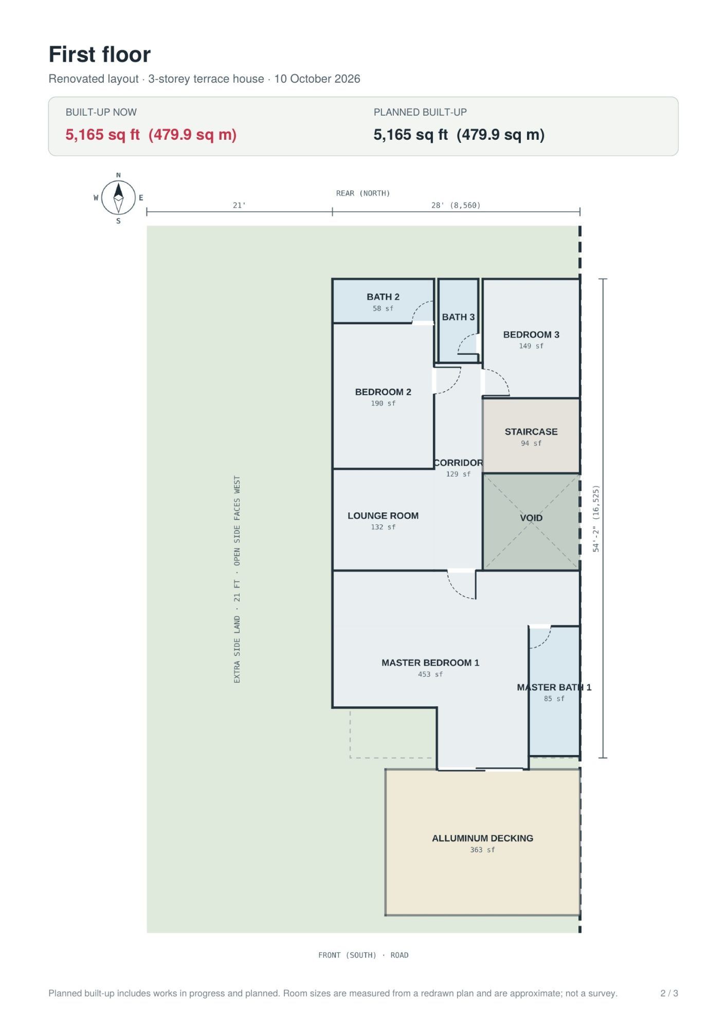Floor plan - For Sale or Rent: Fully Renovated 3-Storey End-Lot Terrace with Private Pool, Open Spaces & Extra Land – Denai Alam - Image 31