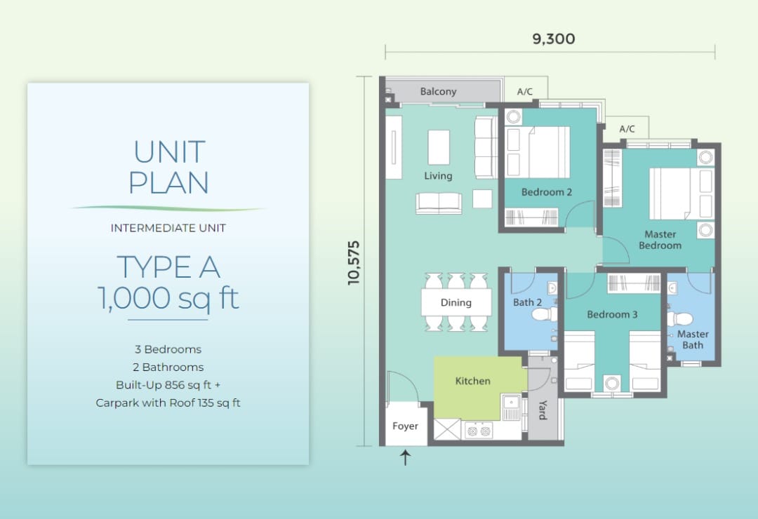 Floor plan -  Residensi Seri Serindit, Bukit Serindit - Image 12