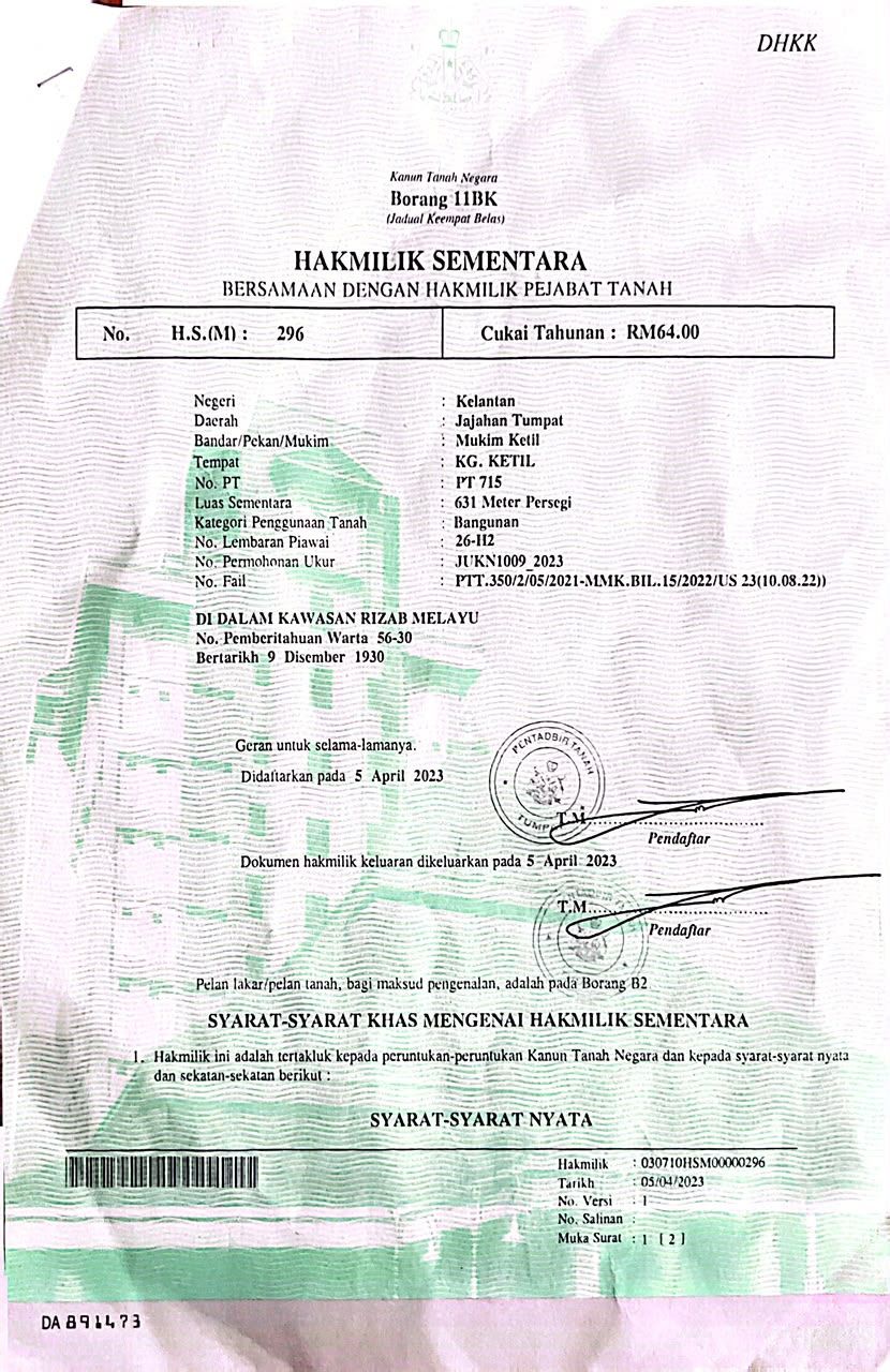 Tanah Lot Banglo 6,792 Kaki², Kg Ketil, Pengkalan Kubor, Tumpat - Image 4