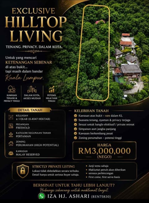 TANAH KL | DAMANSARA UTAMA HILLTOP | 1 ACRE | FREEHOLD RESIDENTIAL